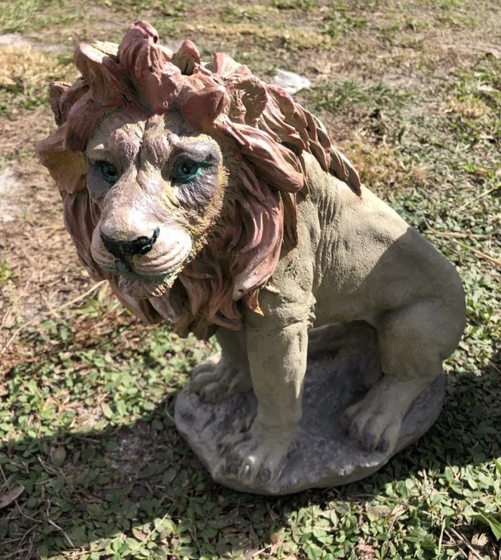 latex fiberglass mold. Make Concrete Or Plaster 12 inches tall African Lion