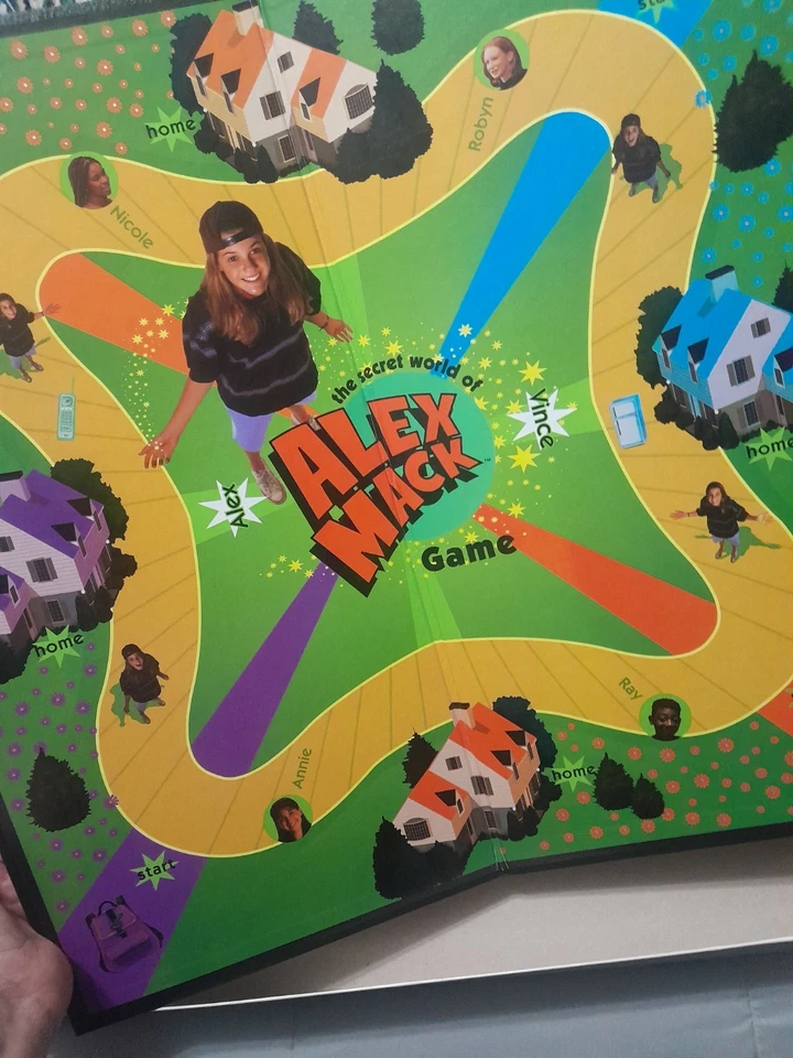 VINTAGE 1997 NICKELODEON THE SECRET WORLD OF ALEX MACK BOARD GAME COMPLETE 100% - Image 4 of 4