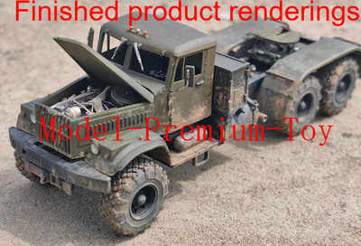 3D-printed 1/72 Soviet KRAZ-255 truck trailer unpainted model kit