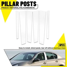 6Pcs Chrome Window Pillar Posts Door Trim For Infiniti G35 G37 2002-2013 Sedan V