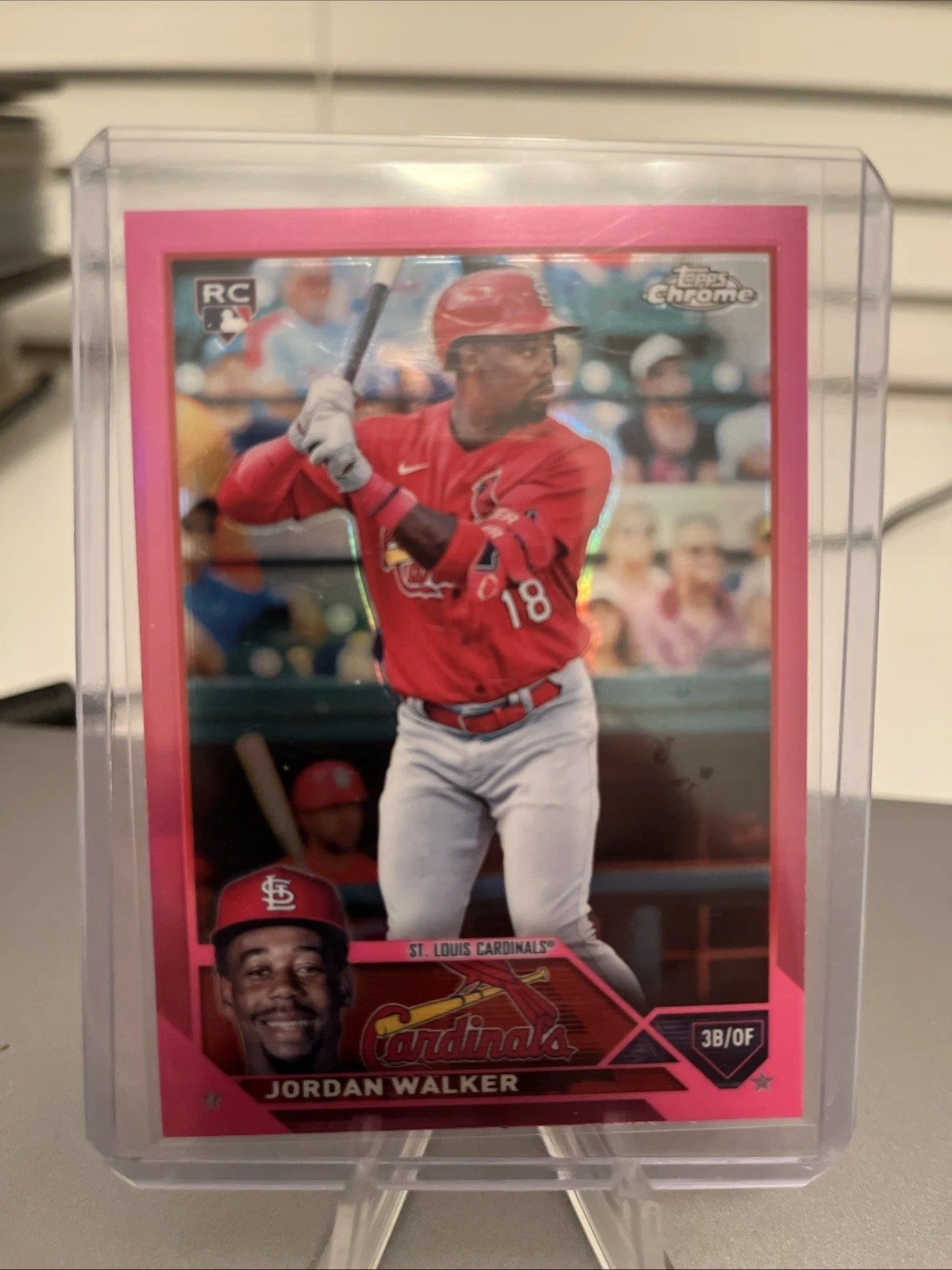 2023 Topps Chrome - Jordan Walker #209 Pink Refractor (RC)