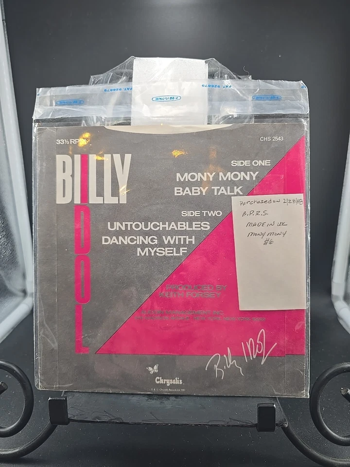 Billy Idol Mony Mony/Baby Talk 7" UK 1981 EXCELLENT  - Image 2 of 4