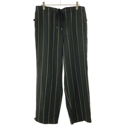 名作・希少【HEUGN】glenn TROUSER017 HEUGN JUGEN GLENN STRIPED WOOL TROUSER PANTS 029 GREEN 2