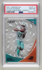 2021 Chronicles Clear Vision Rookies Purple 13/49 Jaylen Waddle PSA 10 0t6y
