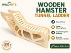 Wooden hamster tunnel ladder climbing toy