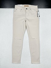 NEW 80 - Joe  s Jeans The Finn Ankle Fray Distressed Beige - Women  s 27