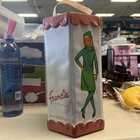 Vintage Barbie Cousin Francie Pink Hexagon Doll Carrying Case 1965 W/ Book