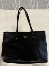 Coach Black Leather Tote Wallet Set- Timeless Very Nice