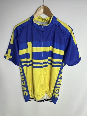 Granny Gear Radtrikot Retro Schweden Sverige | Herren | Blau/Gelb | XL | Neu