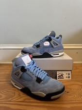 Taglia 11 - Jordan 4 Retro Mid UNC University Blu leggermente usato