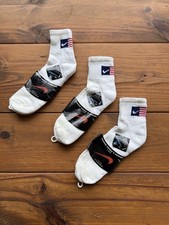 Vintage 90s Nike USA Quarter Length Sock Set Of 3 Size 6-12