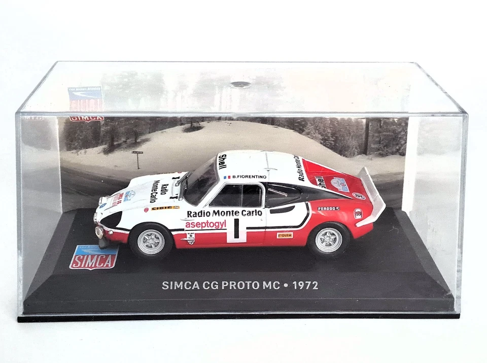 1:43 Simca CG Proto MC 3. Place Rallye Neige Glace 1972 - IXO / Altaya - Photo 1/4