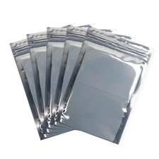 HRX Package 100pcs Premium Antistatic Bag, 4 x 6 inches 4    X 6    , silver gray