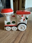 Vintage Christmas Santa & Elf Train Bank 1960’s Made In Japan Excellent Cond — photo 1