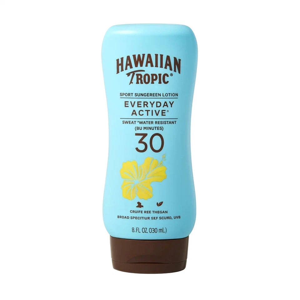 Loción deportiva Hawaiian Tropic Active - SPF 30 8 oz (PAQUETE 2) - ENVÍO GRATUITO Foto 2 de 4