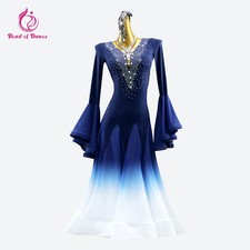 Girls Prom Dancewear Modern Dance Dress Waltz Competition Party Suit Stagewear