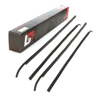 4X Fensterschachtabdichtung TüRgummi Hinten Links Rechts FüR VW Jetta I 16 78-84