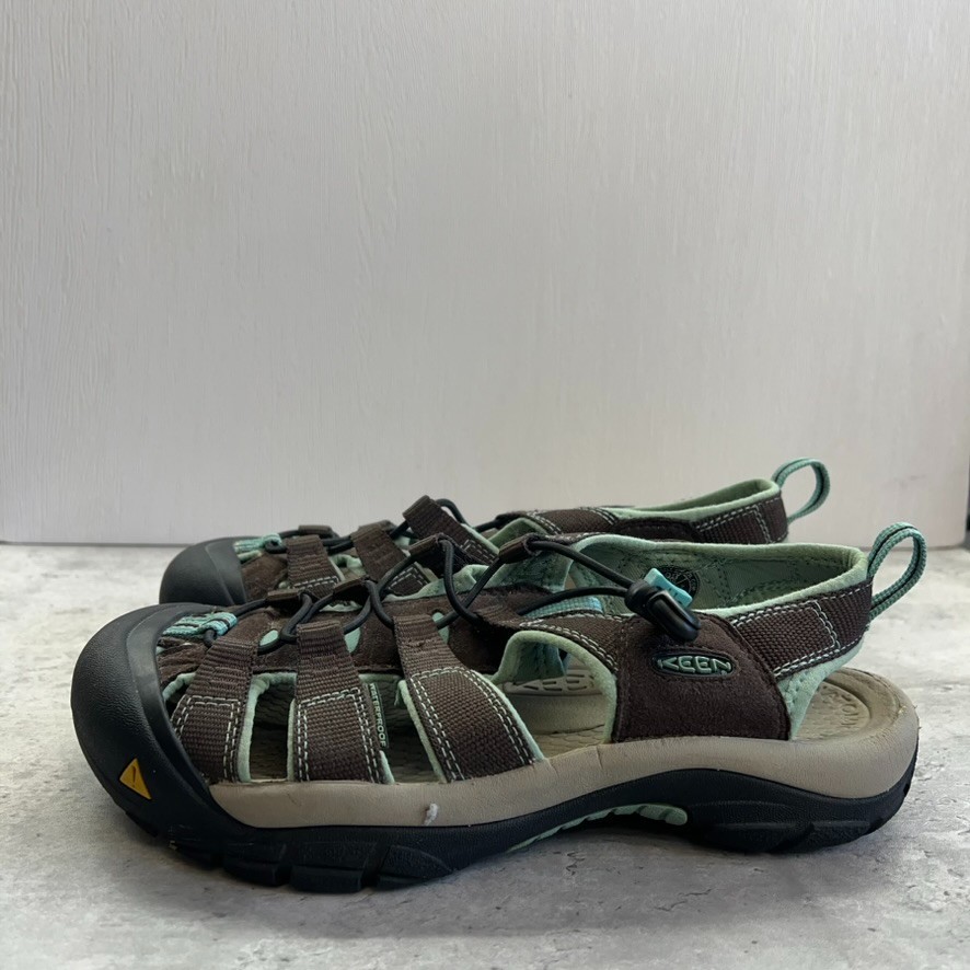 Sandali Keen Newport H2 marrone verde impermeabili da trekking outdoor donna taglia 9 5