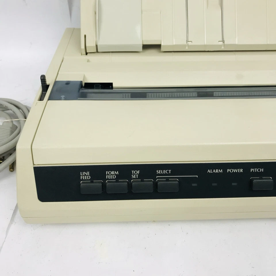 OKIDATA OKI Microline 184 Turbo 9-Pin Dot Matrix Printer GE5256K Tested Working - Image 2 of 4