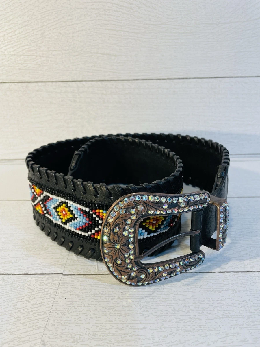 Beaded Black Belts for Women for sale | eBay