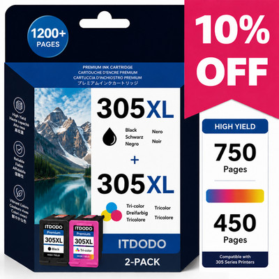 DRUCKERPATRONEN SET Für HP 305 XL DeskJet 2700 2710 2720e 2724 2820e 4110 4120..