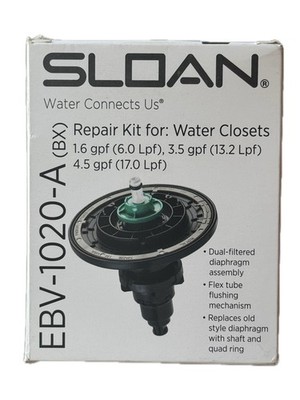 SLOAN EBV-1 020-A REPAIR KIT FOR G2, ECOS & SOLIS WATER CLOSETS, 1.6/ 3.5 GPF