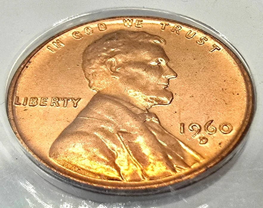 1960 D/D MS 65 RD FS-101/501 Small/Large Date DDO RPM Red Lincoln Cent ANACS - Image 3 of 4