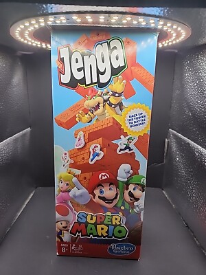 Hasbro Jenga Super Mario Nintendo Edition Game Block Stacking Tower 