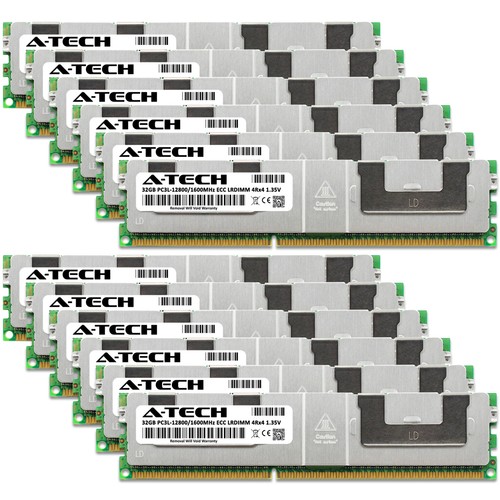 384GB 12x 32GB PC3L-12800L LRDIMM IBM x222 type 7916 Memory RAM - Picture 2 of 5