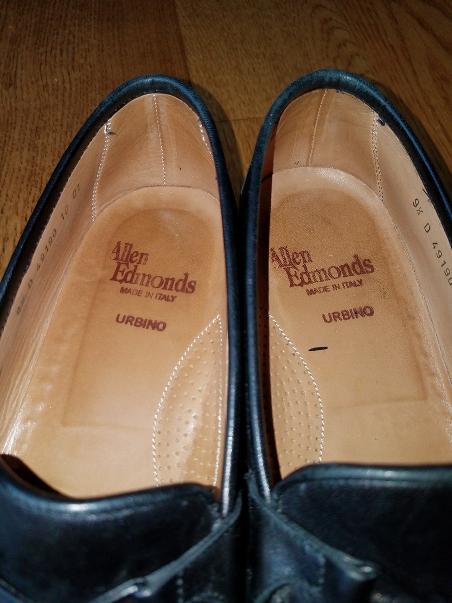 Allen Edmonds Urbino Loafers Men 8.5D Brown Leather Tassel Dress Italy Made Shoe Allen edmonds urbino italian - Gem main image 2