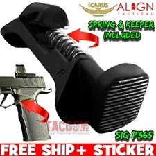 ICARUS ALIGN TACTICAL OFFSET P365 EXTENDED MAGAZINE RELEASE + SPRING  / KEEPER