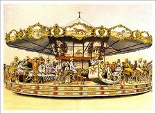 Circus Plakat Zirkuskarussell Karusell Pferd Tiger Kutsche Plakate 138
