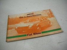 LIBRETTO - MANUALE USO E MANUTENZIONE FIAT RITMO 1°SERIE - ORIGINALE