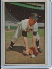 1953 Bowman Baseball Card Davey Williams 2nd Base New York Giants EX MINT # 1