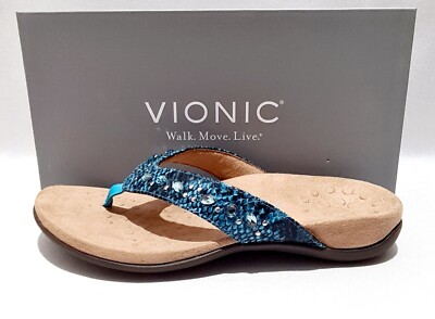 Vionic Rest Lucia Sandalen UK 5 neue breite Passform Orthesen Wasserschlange geprägt EU 38