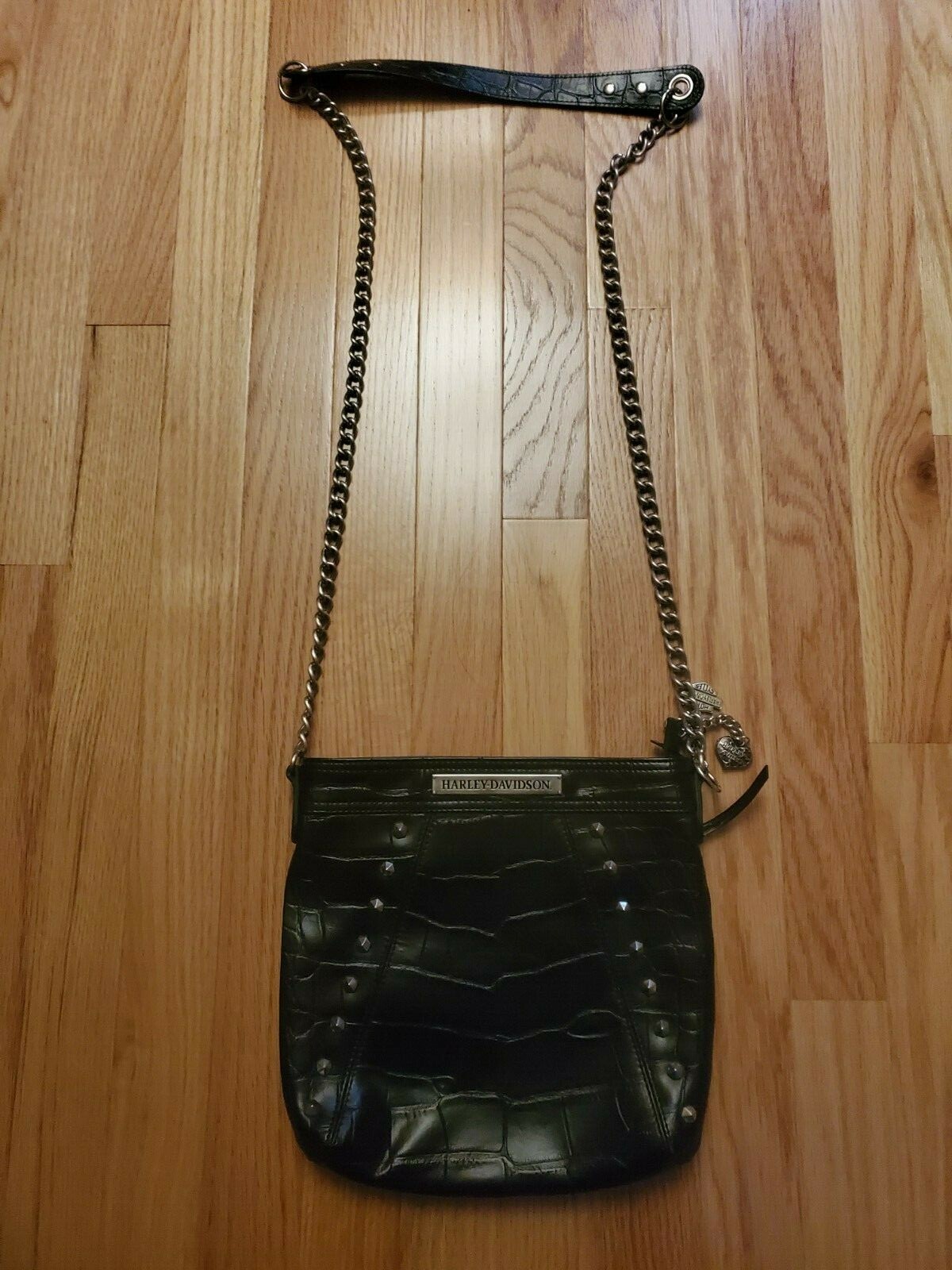 Harley Davidson leather crossbody bag with alligator … Gem