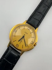Vintage Soviet Watch ZARIA Gold Plated AU10 Mechanical USSR Original 21 Jewels