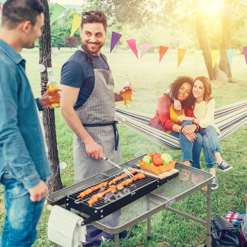 Venta caliente Mesa de camping portátil plegable de 3 pies Mesa de picnic Altura ajustable Parrilla - Imagen 4 de 16