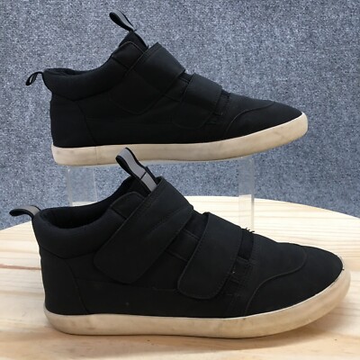 Cat & Jack Shoes Youth 5 Womens 6.5 High Top Sneakers Flats Black Faux Leather