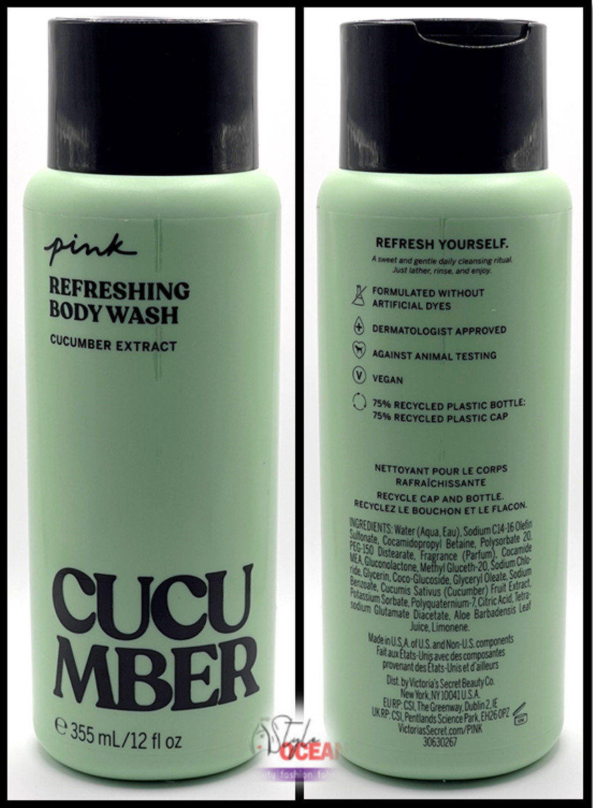 Victoria's Secret PINK New | CUCUMBER | Refreshing Body Wash 355ml