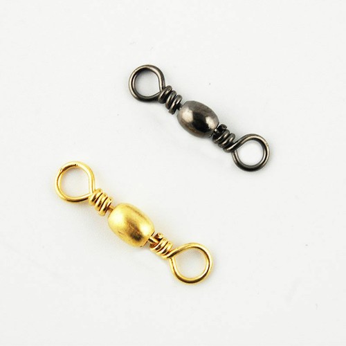 Fishing Swivels Snaps Kit Rolling Barrel Swivel Lure Connector Tackle Box 1#-10# - Picture 25 of 48