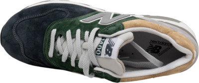 New Balance J.Crew x 1400 Made in USA Green Navy Tan for