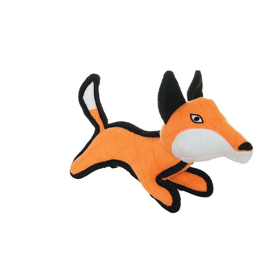 Tuffy Zoo Animal Series Jr Fox Tuff Scale 9 Dog Squeaker Toy 33 x 24 x