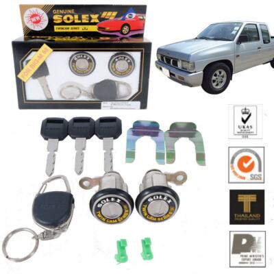 For NISSAN NAVARA 98-2003 D21 HARDBODY SOLEX 2 DOOR LOCK SAFETY FLAT KEY CYLINDE