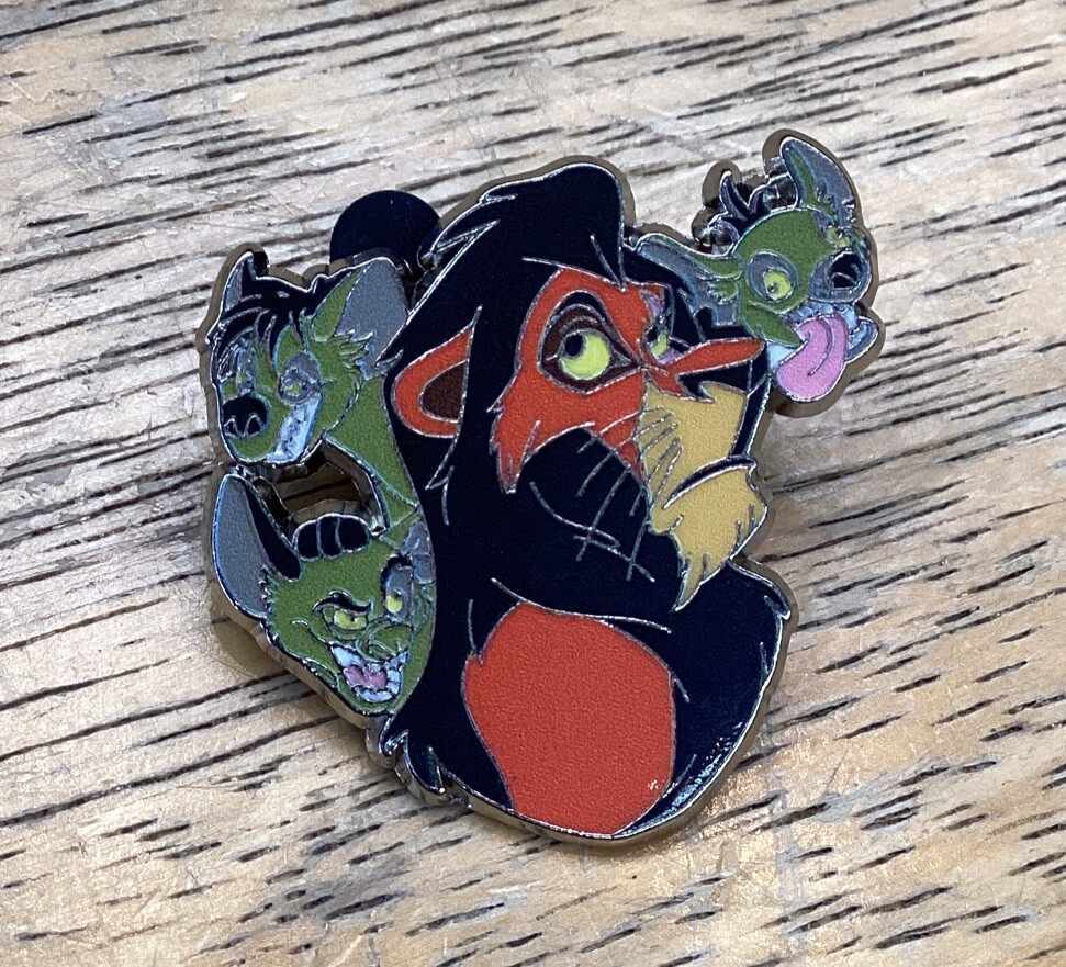 DISNEY TRADING PIN LION KING SCAR AND HYENAS PIN