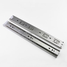 1Pair Stainless Steel 3 Fold Telescopic Smoothly Mute Drawer Runners Slides Rail
