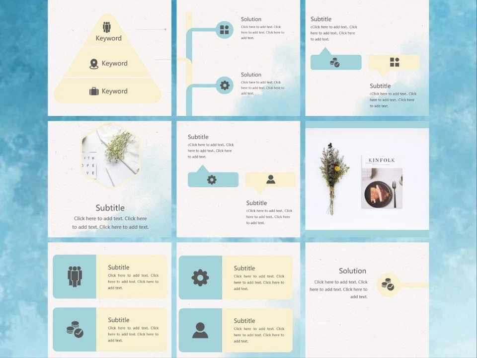 Buy 2 Free 1 Watercolour PowerPoint Presentation Templates - Image 4 of 4