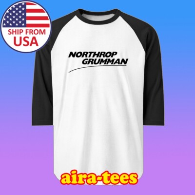 Northrop Grumman Aerospace Men's Raglan Black Size S-2XL