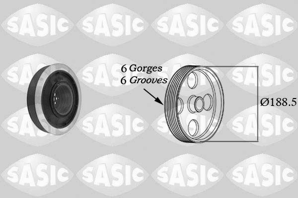 Poulie damper anti-vibration pour Audi A6 2.7 et 3.0 TDI