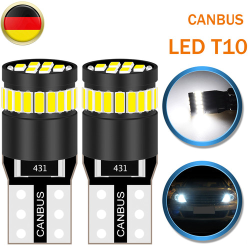 LED-Scheinwerfer-Decoder 2 Stück – T10 CANbus Fehler Decoder, Anti-Flicker, Plug & Play